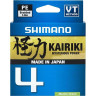 Леска плетёная SHIMANO KAIRIKI 4 PE 150 м зеленая 0,28 мм 26 кг LDM54TE4028015G